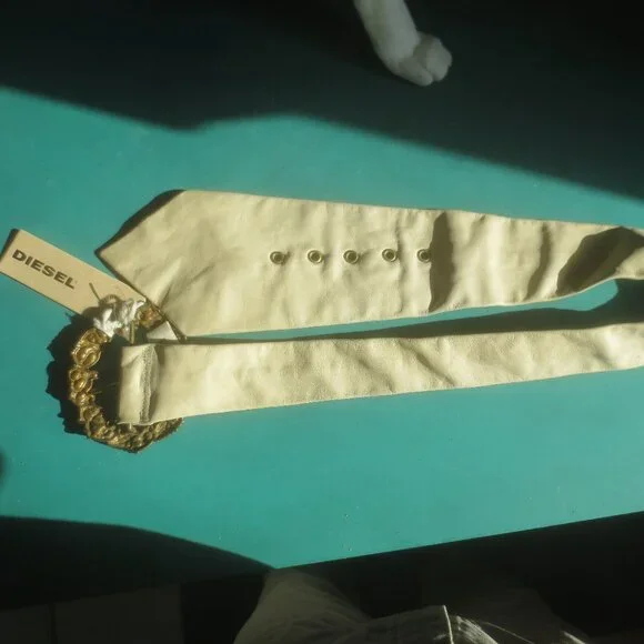 Brand New Genuine Rare Diesel Ladies Leather Belt Tie Design. Size Small - Picture 5 of 16